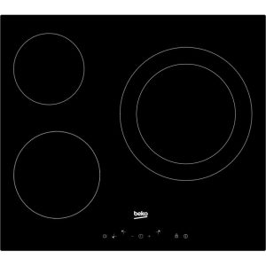Vitrocerámica Beko HIC63402T de 3 zonas con instalación